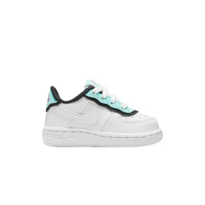 Pre-owned Nike Air Force 1 Low Lv8 Td 'double Layer - Light Aqua' | White | Infant Size 8