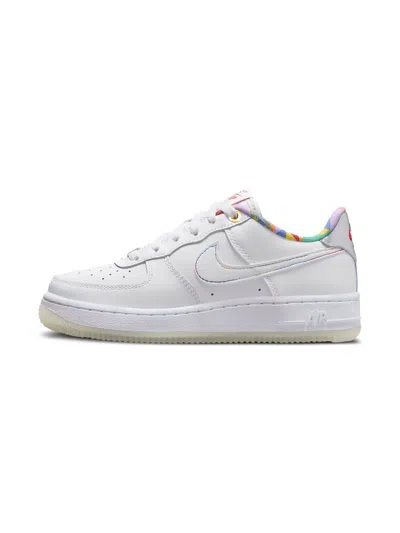 Nike Kids' Air Force 1 Low Lv8 "white Playful Print" Sneakers