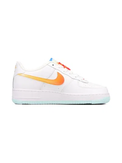 Nike Kids' Air Force 1 Low Lv8 "white/glacier Blue" Sneakers In Multi