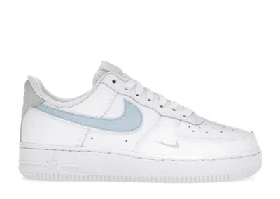 Pre-owned Nike Air Force 1 Low Mini Swoosh (women's) Sneakers In White/light Armory Blue/light Bone In Multi