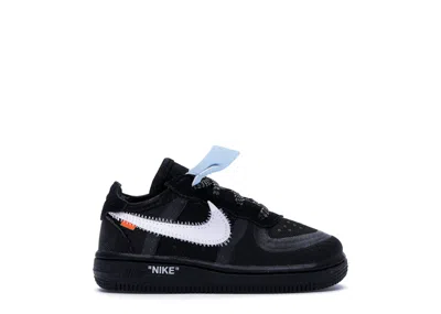 Pre-owned Nike Air Force 1 Low Off Sneakers In Black/white/cone In Multi