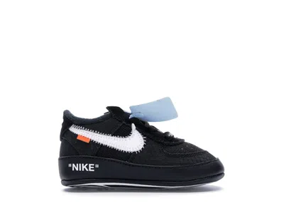Pre-owned Nike Air Force 1 Low Off Sneakers In Black/white/cone
