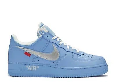 Pre-owned Nike Air Force 1 Low Off-white Mca University Blue In Ivory