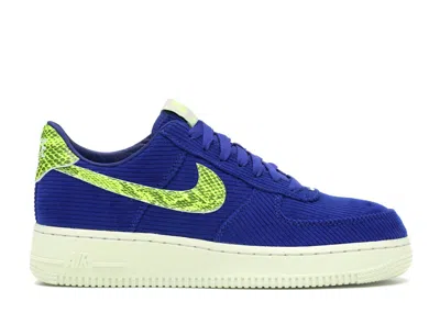 Pre-owned Nike Air Force 1 Low Olivia Kim No Cover (women's) Sneakers In Navy Blue/yellow/sail