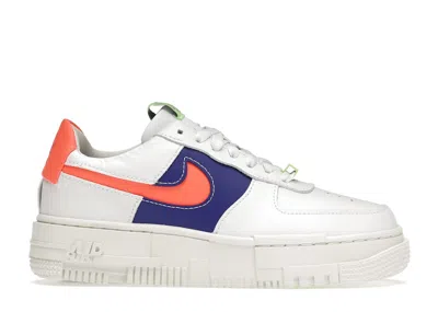 Pre-owned Nike Air Force 1 Low Pixel White Crimson (women's) Sneakers In Summit White/sail/concord