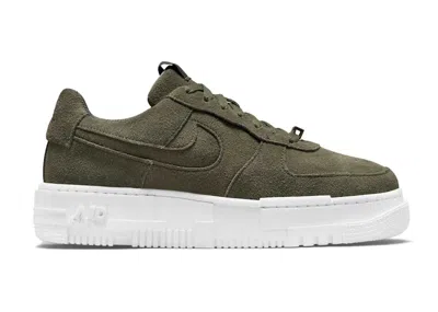 Pre-owned Nike Air Force 1 Low Pixel (women's) Sneakers In Cargo Khaki/black/white