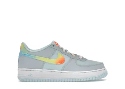 Pre-owned Nike Air Force 1 Low Playground Pack Sneakers In Glacier Blue/light Lemon Twist/aquarius Blue