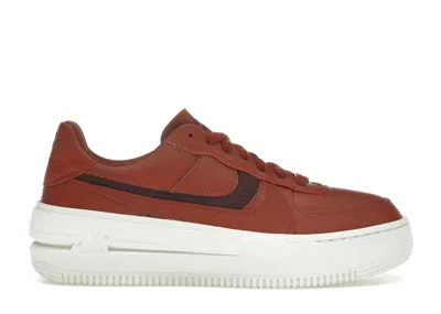 Pre-owned Nike Air Force 1 Low Plt.af.orm (women's) Sneakers In Mars Stone/burgundy Crush/sail In Multi