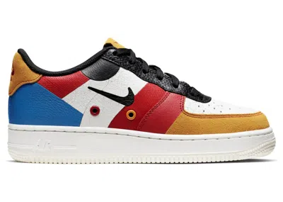 Pre-owned Nike Air Force 1 Low Premium Game Change Sneakers In Sail/black/imperial Blue