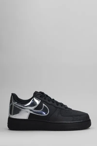 Nike Air Force 1 Low Retr Sneakers In Black Leather