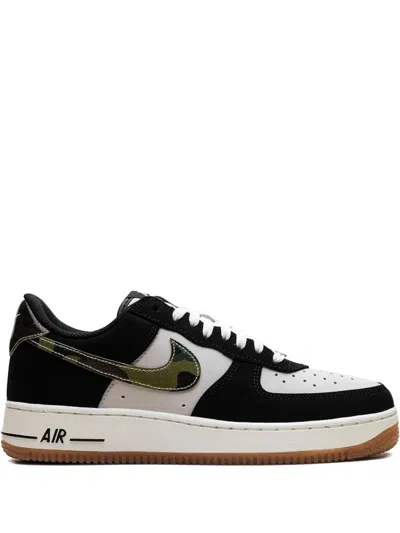 Nike Air Force 1 Low Retro Camouflage Sneakers In Black