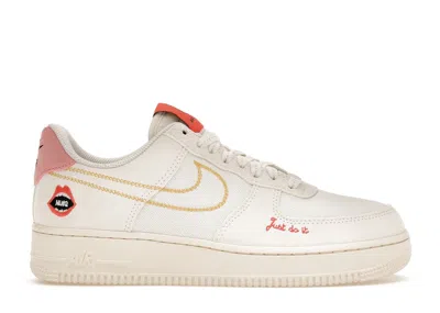 Pre-owned Nike Air Force 1 Low Rock N Roll (women's) Sneakers In White/sail/bleached Coral