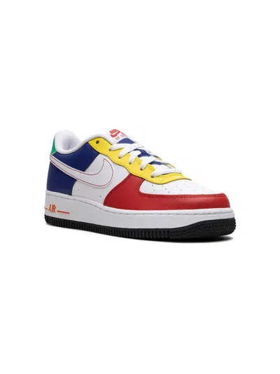 Nike Kids' Air Force 1 Low "rubix Cube" Sneakers In White