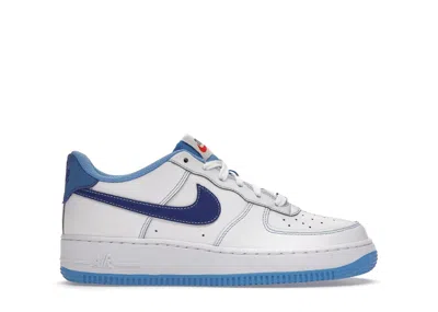 Pre-owned Nike Air Force 1 Low S50 Sneakers In White/deep Royal Blue/university Blue