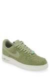 Nike Air Force 1 Low Safari Basketball Sneaker In Sesame/ Oil Green/ Light Bone