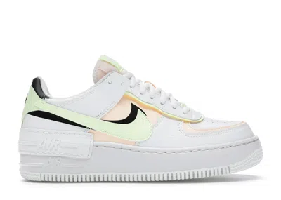 Pre-owned Nike Air Force 1 Low Shadow Crimson Tint (women's) Sneakers In Summit White/black/barely Volt