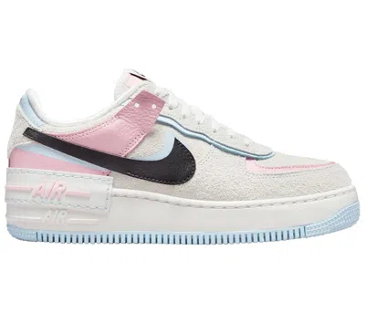 Pre-owned Nike Air Force 1 Low Shadow Hoops (women's) Sneakers In Summit White/black/medium Soft Pink