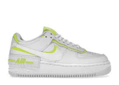 Pre-owned Nike Air Force 1 Low Shadow Lemon (women's) Sneakers In White/lemon Venom