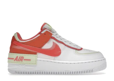 Pre-owned Nike Air Force 1 Low Shadow Magic Ember (women's) Sneakers In White/crimson Bliss/lime Ice