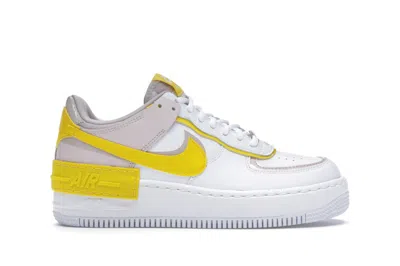 Pre-owned Nike Air Force 1 Low Shadow Speed Yellow (women's) Sneakers In White/barely Rose/platinum Violet