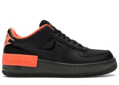 Pre-owned Nike Air Force 1 Low Shadow (women's) Sneakers In Black/hyper Crimson/cargo Khaki
