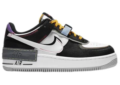 Pre-owned Nike Air Force 1 Low Shadow (women's) Sneakers In Black/white/spiral Sage