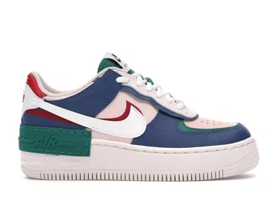 Pre-owned Nike Air Force 1 Low Shadow (women's) Sneakers In Mystic Navy Blue/white/echo Pink
