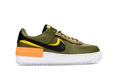 Pre-owned Nike Air Force 1 Low Shadow (women's) Sneakers In Olive Flak/black/university Gold