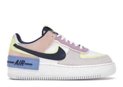 Pre-owned Nike Air Force 1 Low Shadow (women's) Sneakers In Photon Dust/barely Volt/crimson Tint