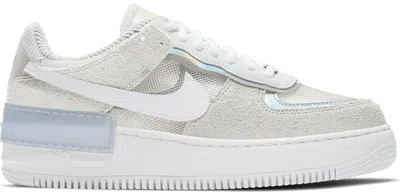 Pre-owned Nike Air Force 1 Low Shadow (women's) Sneakers In Pure Platinum/white/metallic Silver