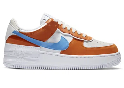 Pre-owned Nike Air Force 1 Low Shadow (women's) Sneakers In Rust/blue/white In Multi