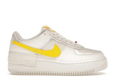 Pre-owned Nike Air Force 1 Low Shadow (women's) Sneakers In Sail/digital Pink/opti Yellow