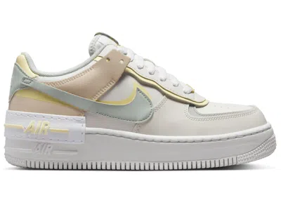 Pre-owned Nike Air Force 1 Low Shadow (women's) Sneakers In Sail/light Silver/citron Tint In Multi