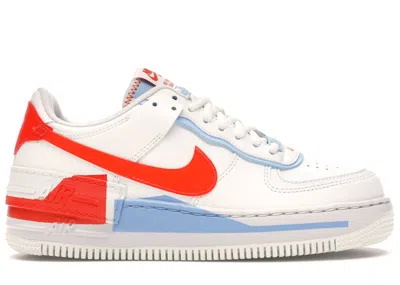 Pre-owned Nike Air Force 1 Low Shadow (women's) Sneakers In Summit White/team Orange