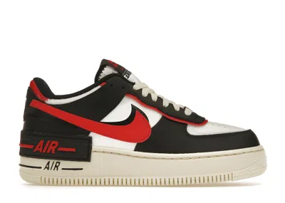 Pre-owned Nike Air Force 1 Low Shadow (women's) Sneakers In Summit White/university Red/black