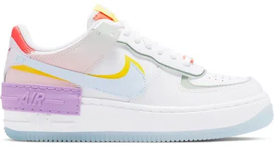 Pre-owned Nike Air Force 1 Low Shadow (women's) Sneakers In White/hydrogen Blue/purple
