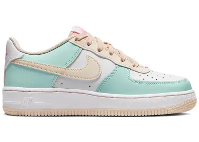 Pre-owned Nike Air Force 1 Low Sneakers In Emerald Rise/guava Ice/white