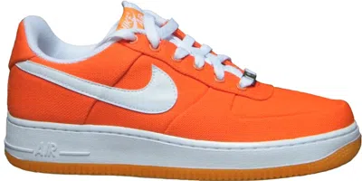Pre-owned Nike Air Force 1 Low Sneakers In Orange Blaze/white/orange Peel