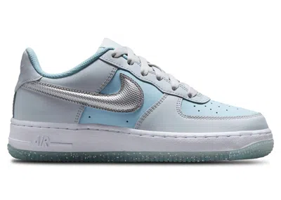 Pre-owned Nike Air Force 1 Low Sneakers In Pure Platinum/glacier Blue/metallic Silver