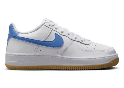 Pre-owned Nike Air Force 1 Low Sneakers In White/gum Light Brown/blue Beyond