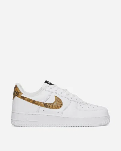 Nike Air Force 1 Low Sneakers Ivory Snake In Multicolor