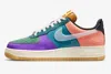 Nike X Undefeated Blue Air Force 1 Low Sneakers In Blue