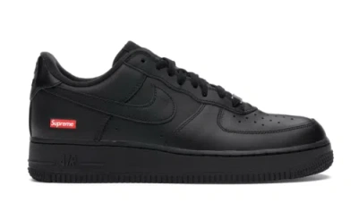 Pre-owned Nike Air Force 1 Low Supreme Black