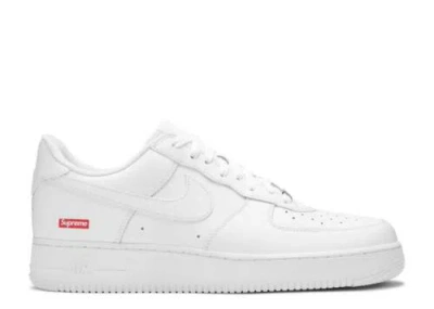 Pre-owned Nike Air Force 1 Low Supreme White Size 12, Ds Brand