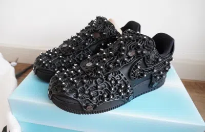Pre-owned Nike Air Force 1 Low Swarovski Retroreflective Crystals Black (women's)/size5.5