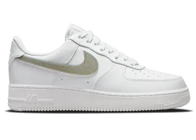Pre-owned Nike Air Force 1 Low Swoosh (women's) Sneakers In White/gold Glitter