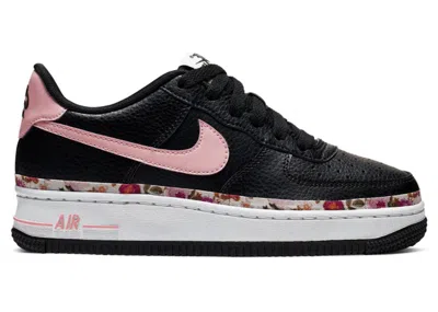 Pre-owned Nike Air Force 1 Low Vintage Floral Sneakers In Black/pink/white