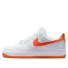 Nike White & Orange Air Force 1 '07 Sneakers In White