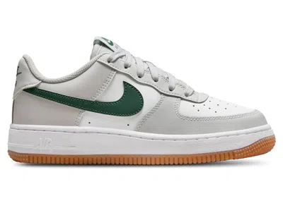 Pre-owned Nike Air Force 1 Low White Sneakers In Photon Dust/fir/gum Medium Brown