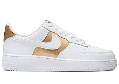 Pre-owned Nike Air Force 1 Low (women's) Sneakers In White/bronze In Multi